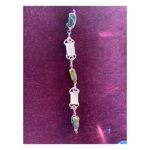 Handmade bracelet made from natural materials.